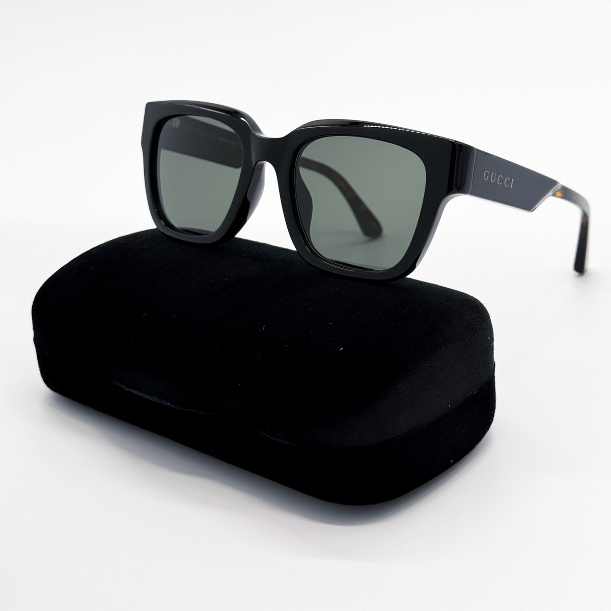 NEW GUCCI GG1670SK 001 UNISEX BLACK HAVANA GREY SUNGLASSES  display picture 1