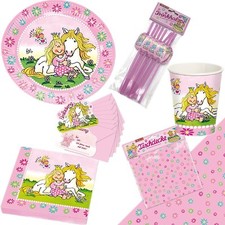 PRINZESSIN + PFERD - Geschirr Deko Mitgebsel Kindergeburtstag Kinder Party LM
