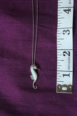 Diamond Seahorse Sterling Pendant | eBay