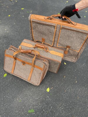 hartmann luggage ヴィンテージ　本革　トランク Three Vintage Pieces of Hartmann Luggage (Lot 329 - July Estate