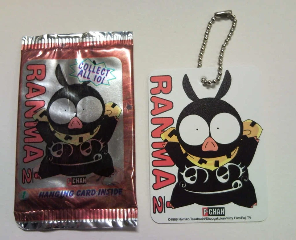 Ranma 1/2 Hanging card - P-CHAN - fastner - mascotte - keyring