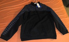 Adidas Originals R.Y.V Men's Quarter Zip D Sweatshirt Black/Gray Size Medium