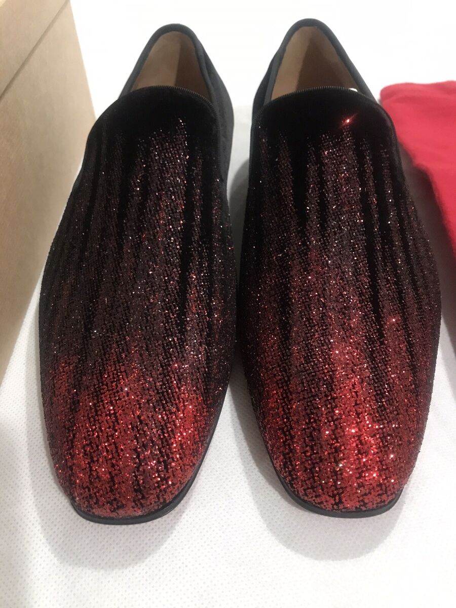 CHRISTIAN LOUBOUTIN Men's Dandelion Degrade Velvet Loafers CHRISTIAN LOUBOUTIN Men's Dandelion Degrade Velvet Loafers