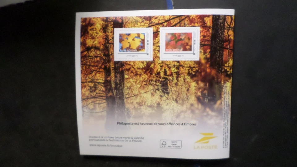 Trees France Collector 2023 4 Stamps Plants Flora New MNH - Image 3 of 3