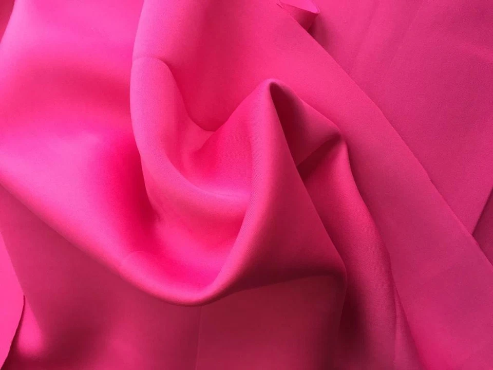 CRS FUR FABRICS Luxus Neopren Taucher Neoprenanzug Stoff Material - HOT PINK