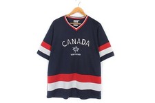 Maillot de hockey homme West Coast Vancouver Canada taille L bleu marine