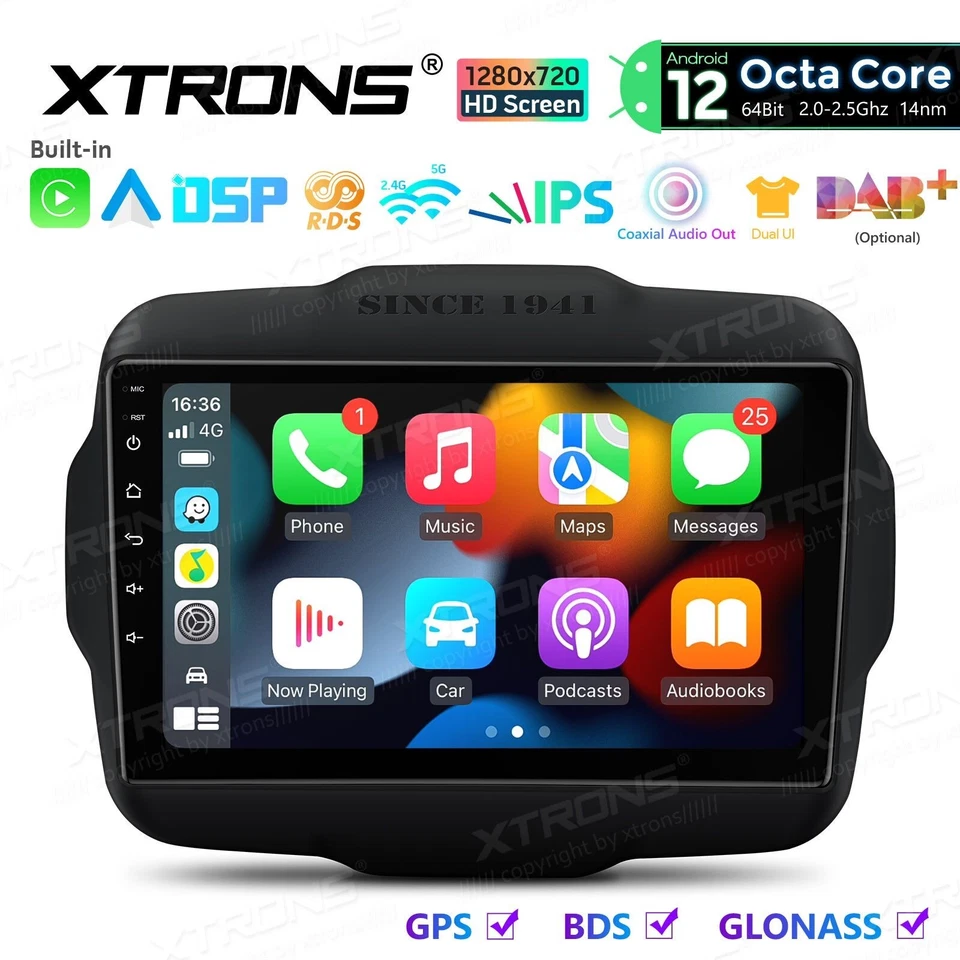 AUTORADIO ANDROID 12 JEEP RENEGADE 9" POLLICI WIFI NAVIGATORE COMANDI AL VOLANTE - Immagine 4 di 4