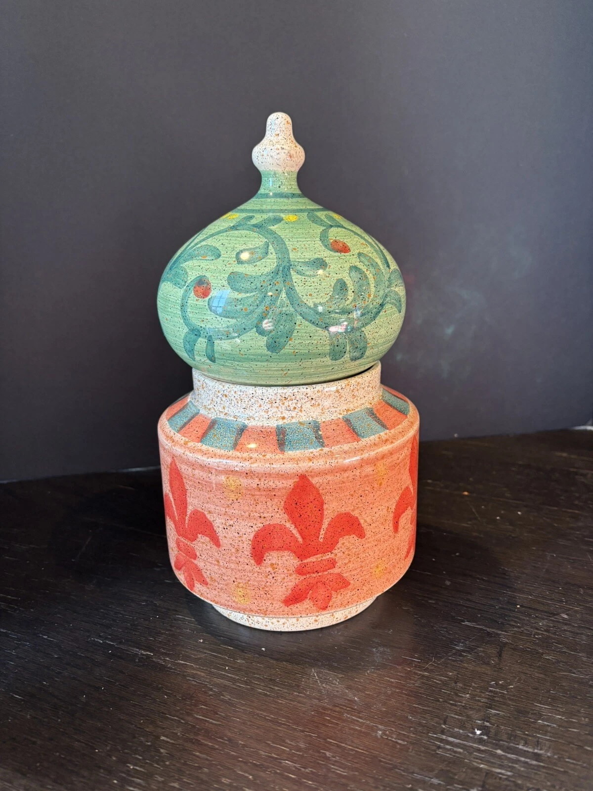 Horchow Medici Ceramic Canister