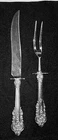 Wallace Grande Baroque 2 pc Sterling Carving Set No Mono Used