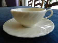 Lenox Ivory China "Sculpture" (1) Teacup & Saucer                            2-3