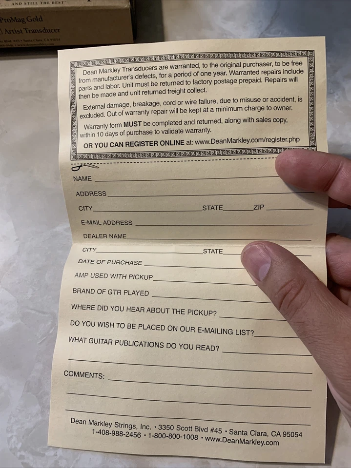 Dean Markley DM3001 Artist XM Acoustic Pickup Dean Markley Artist XM Transducer - Image 4 of 4