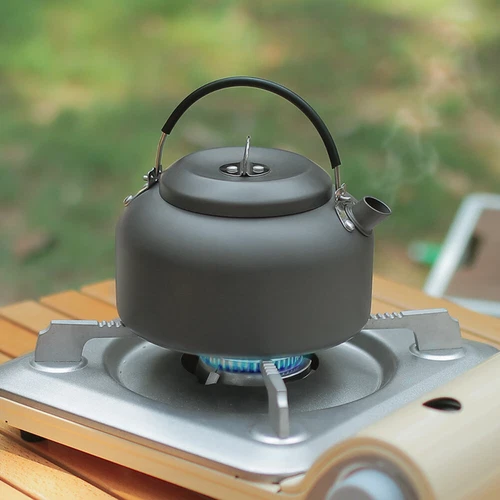 Leichter Camping Wasserkocher zum Kochen Wasser Teekanne Kochgeschirr Reisen Outdoor  - Bild 1 von 16