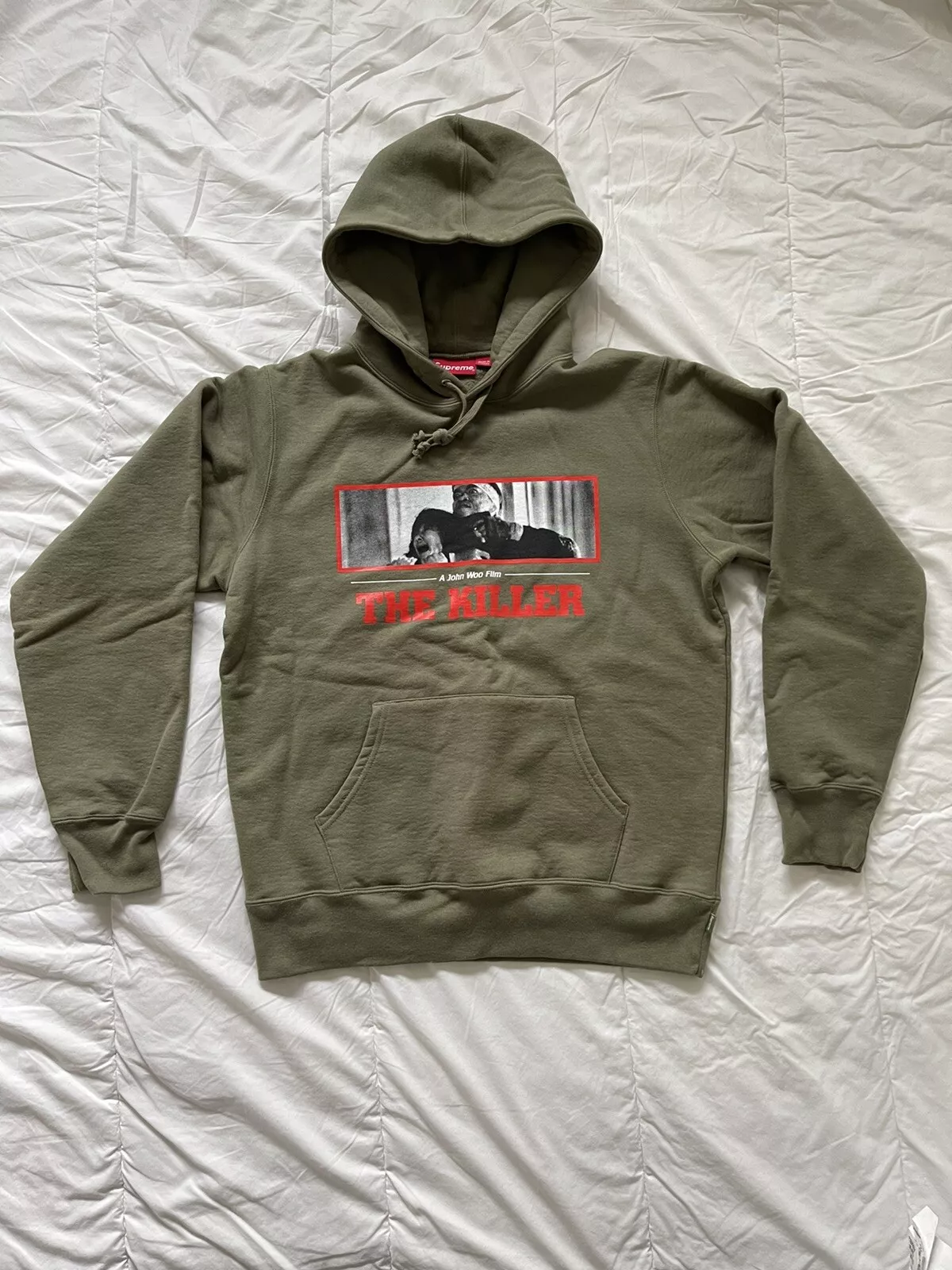 Sweat shirt à capuche Supreme THE KILLER * olive légère * MOYEN * FW18