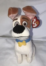 TY Beanie Baby Plush 7" MAX the Jack Russell Terrier (Secret Life of Pets) MWMTs