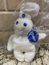 Vintage Pillsbury Doughboy Plush Beanie 8” 1997 New Collectible
