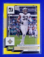 Marcus Davenport 2022 Panini Donruss Premium Set PRESS PROOF  #250 Saints