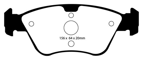 NEW EBC REDSTUFF FRONT AND REAR BRAKE PADS KIT PERFORMANCE PADS PADKIT1778 - Imagen 2 de 6