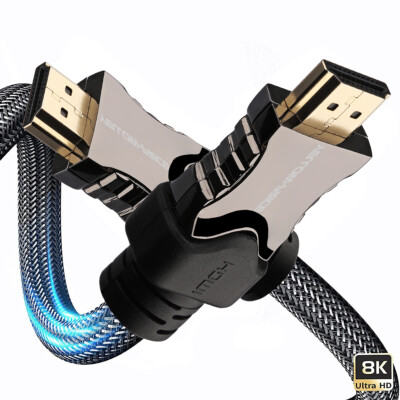US Newest - HDMI 2.1 Cable 8K HDR Ultra High Speed 48 GB/s Ethernet & ARC (eARC)