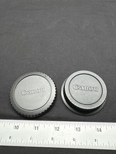 Canon Camera Body Lens Rear Cap Set Black Replacemenets