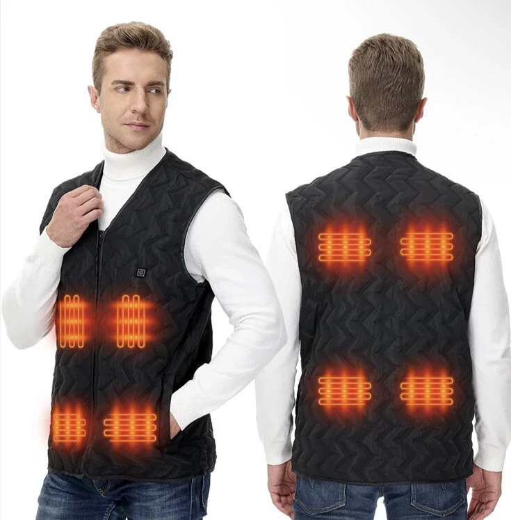 Commodum Heated Vest for Men/Women,8 Heating Zones Electric Heating Jacket