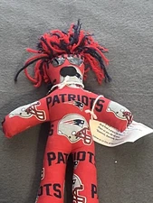 New England Patriots (NFL) Logo Helmet Black Great Stress Reliever Dammit Doll