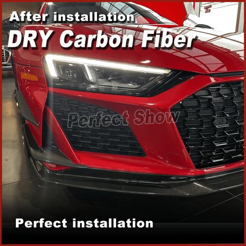 DRY Carbon Flaps Flossen Canards Front Wings Spoiler Splitter für Audi R8 V10 GT - Bild 11 von 16