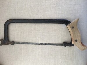 Antique, Dehorning Saw, Cast Iron, Unreadable Brand