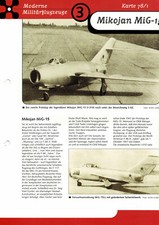 Mikojan MiG-15 Informationskarte