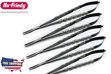 Lot of 5 HU-FRIEDY Micro Straight Castro Needle Holder, Diamond Dusted, 18cm, 7"