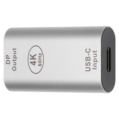 USB Type C 3.1 Female to DisplayPort DP Female Adapter Converter 4K@60Hz Android