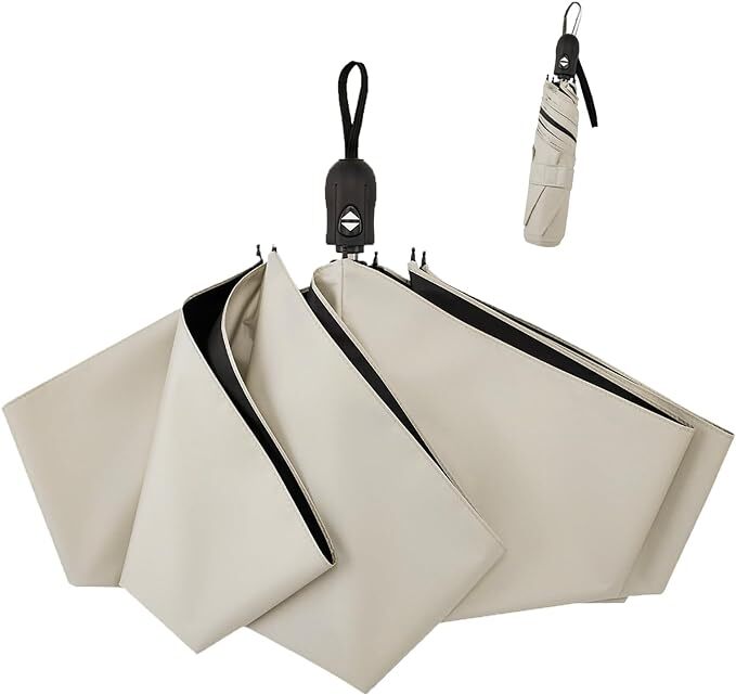 Ultra Lightweight Khaki Parasol for Effortless Style and Portability