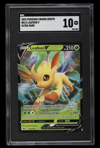 Leafeon V graded SGC 10 for sale on eBay