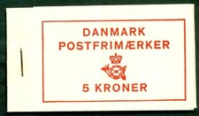 DINAMARCA (H40) 5kr folleto, anuncio NIPU con hoja de tarifa suelta y placa # en 50ore, en muy buen estado