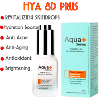 Aqua+Series HYA 8D PLUS Serum Revitalizing Skin Drops Concentrated Radiant 20ml.