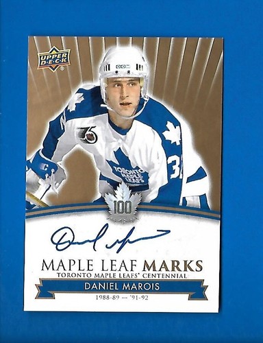 2017-18 TORONTO MAPLE LEAFS CENTENNIAL LEAF MARKS AUTOGRAPH & AKA CARD SEE LIST - Picture 50 of 91