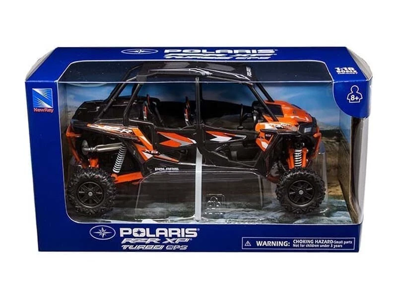 Modelo Polaris RZR XP 4 Turbo EPS Naranja Escala 1:18 - Nuevo Ray 57843A Foto 2 de 2