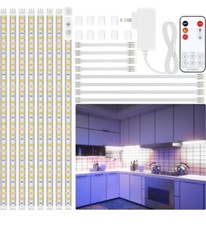 8 PCS under Cabinet Lighting Kit, Bright under Cabinet, Flexible Strip Lights