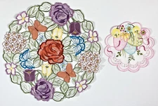 Easter eggs & Spring Butterflies cut-out Table toppers runners