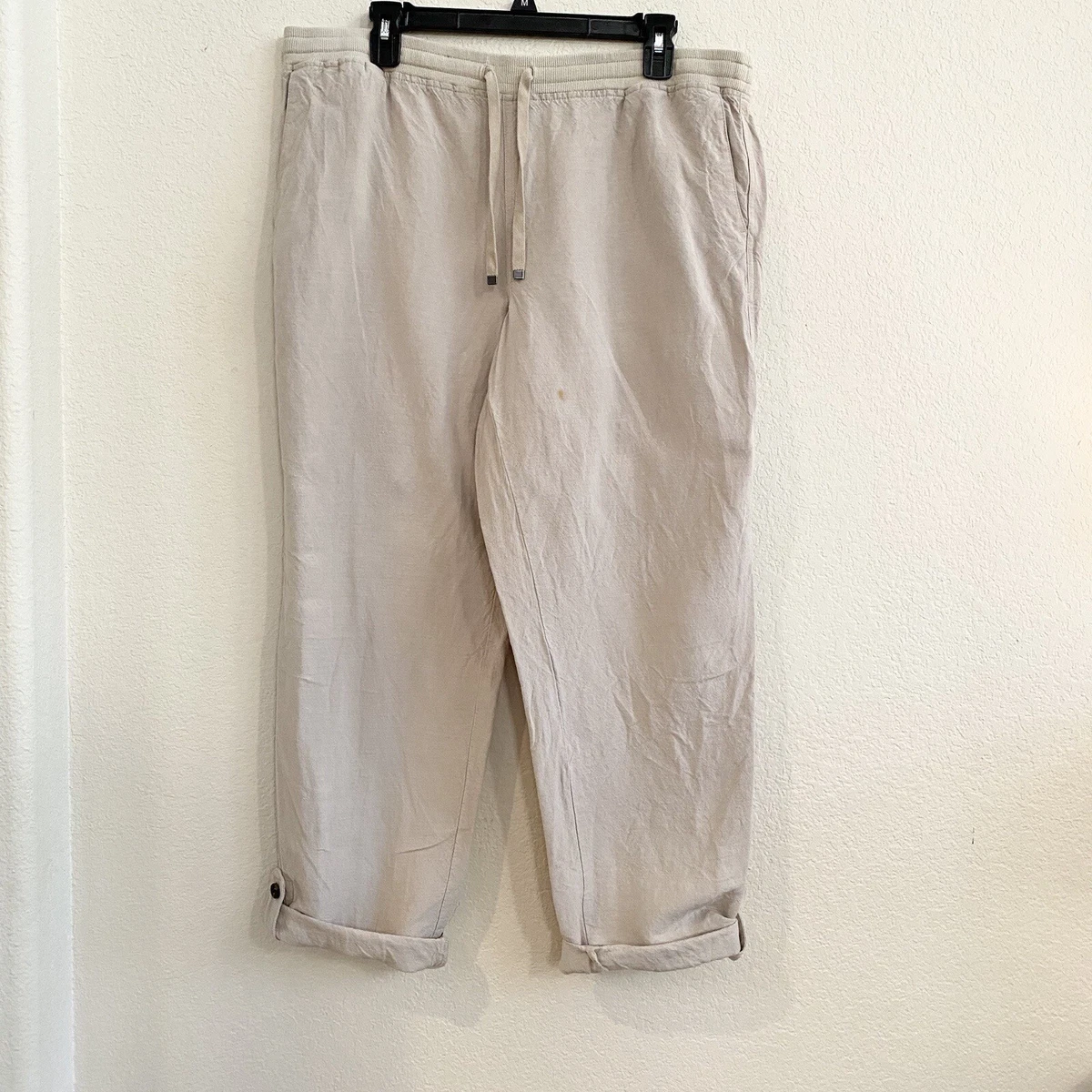 J jill deals white linen pants