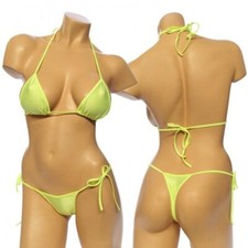 Women's, Tie Side Bikini Set. HE-3001 Yellow