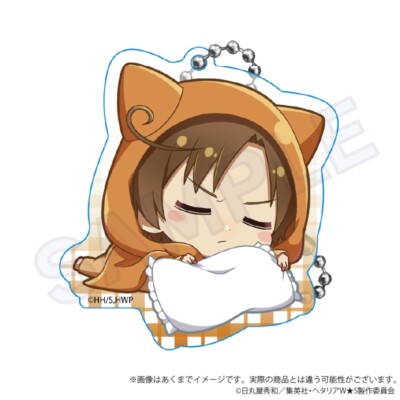 Hetalia World Stars Hug & Night Acrylic Key Chain Y Line South Italy Romano New