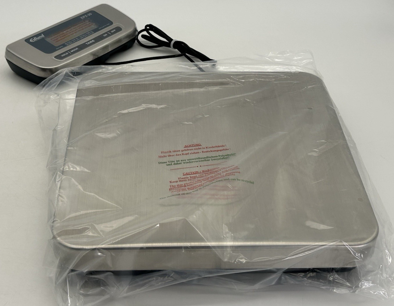 NEW Edlund EPZ-20 20 lb Digital Pizza Scale 12-1/4" x 12-1/2" Stainless Steel