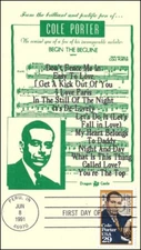 Sc. 2550 Cole Porter FDC-size Dragon Card