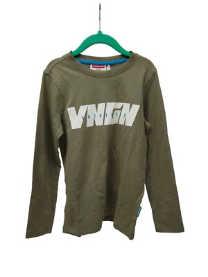 Vingino Boys Long Sleeve JOREN Jungen Shirt Langarm Oliv Gr. 110/116