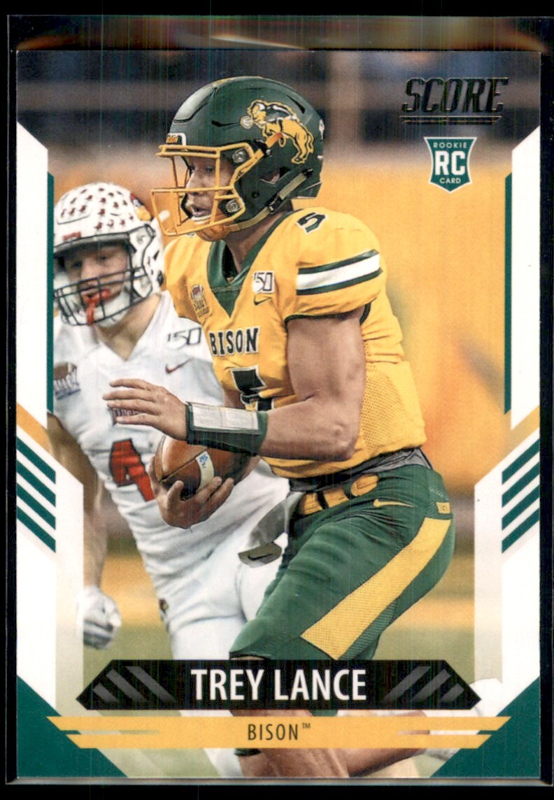2021 Score Trey Lance RC North Dakota State Bison #303