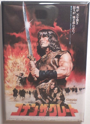 Conan the Barbarian MAGNET 2'' x 3'' Refrigerator Locker Movie Poster Japanese