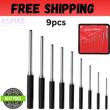 Roll Pin Punch, Set 9pcs 1/16 - 5/16 Removing, Repair Tools 9pcs Pin, Punches
