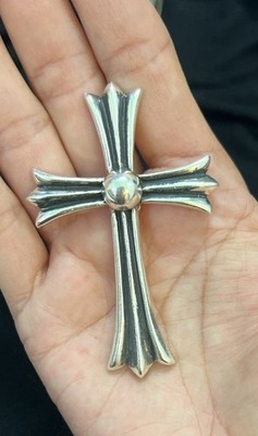CHROME HEARTS CH CRS LG Large Cross Pendant Top Sterling 