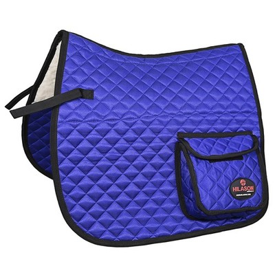 HILASON Western Horse Luxury Quilted Saddle Pads with Pockets | Pad