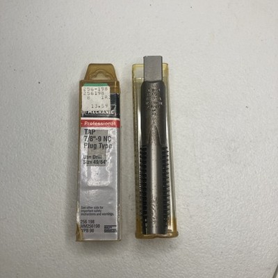 MASTER MECHANIC Professional 7/8''-9 NC Plug Tap. -H